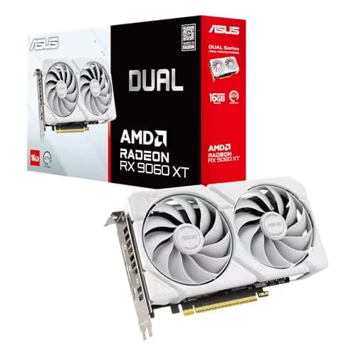 ASUS Dual Radeon™ RX 9060 XT 16GB GDDR6 White Edition main image