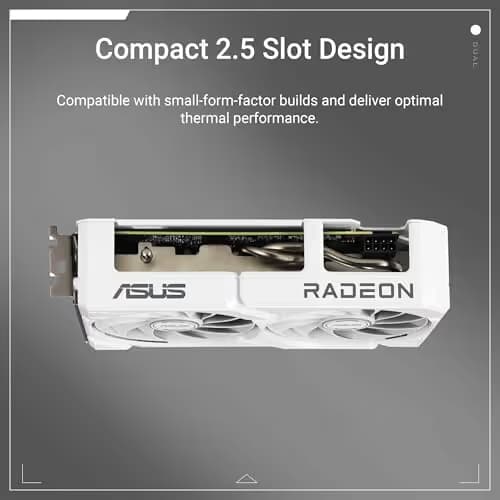 ASUS Dual Radeon™ RX 9060 XT 16GB GDDR6 White Edition image