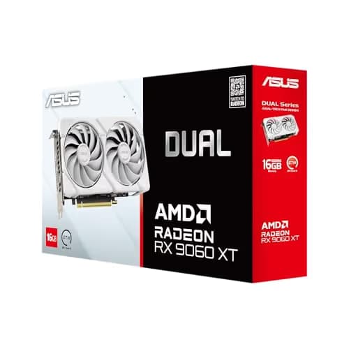 ASUS Dual Radeon™ RX 9060 XT 16GB GDDR6 White Edition image
