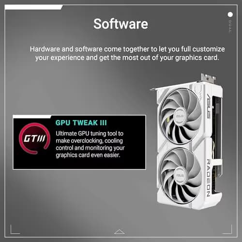 ASUS Dual Radeon™ RX 9060 XT 16GB GDDR6 White Edition image