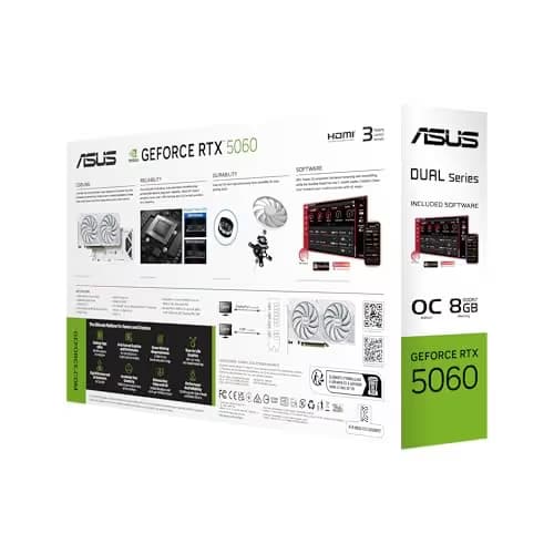 ASUS Dual GeForce RTX 5060 White OC Edition 8GB GDDR7 image