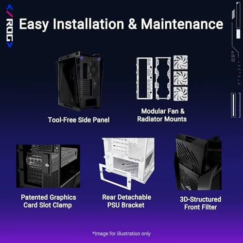 ASUS ROG Strix Helios II White Edition EATX mid-Tower Gaming PC case image