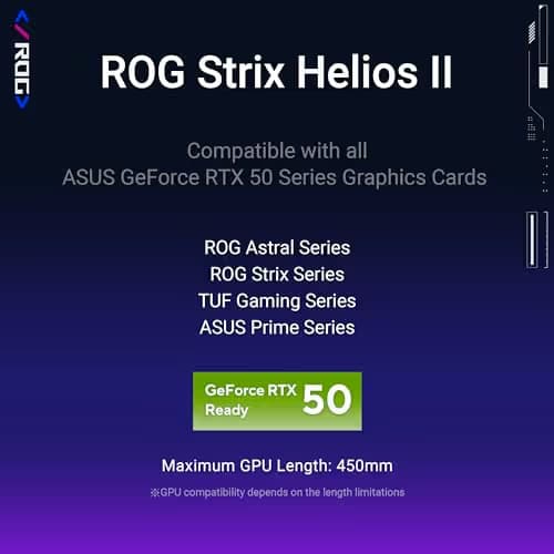 ASUS ROG Strix Helios II White Edition EATX mid-Tower Gaming PC case image