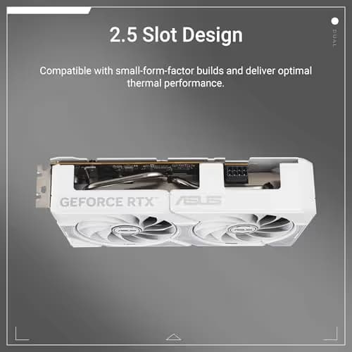 ASUS Dual GeForce RTX 5060 Ti 8GB GDDR7 White OC Edition image