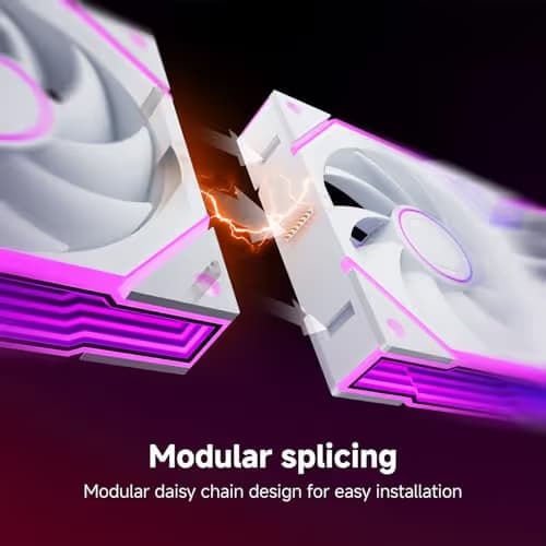 Asiahorse NYOTA Ultra 120mm Daisy Chain PWN Fans(3-Pack) White image