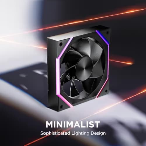 Asiahorse NYOTA 120mm Case Fan Black Reverse Blade image
