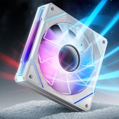  AsiaHorse AMICI-5GT RGB PC Fan, Infinity Mirror ARGB Fan White 120mm main image