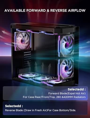 AsiaHorse Amici 140mm ARGB PC Case Fan Black image
