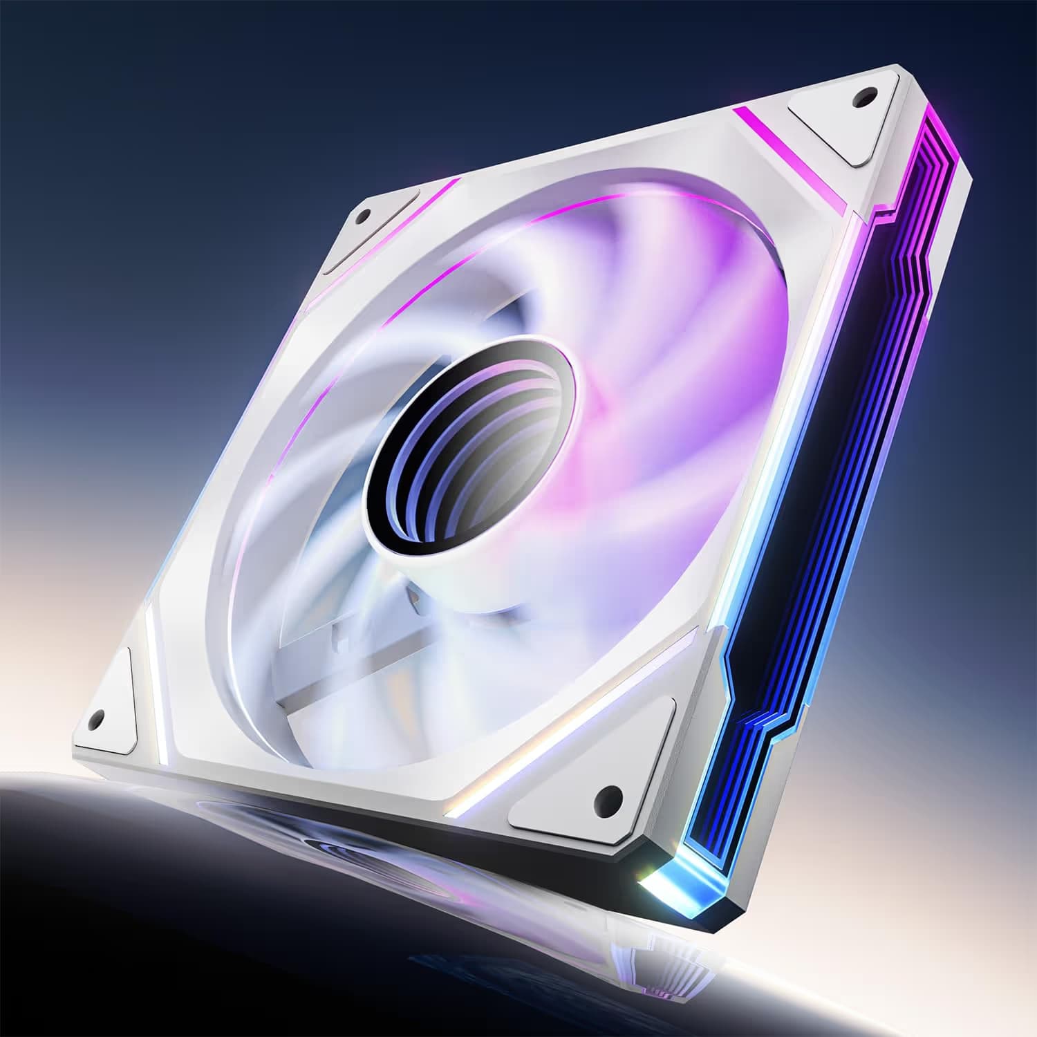 AsiaHorse Amici 140mm ARGB PC Case Fan White main image