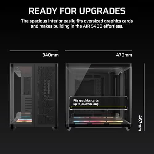 Corsair AIR 5400 LX-R RGB iCUE LINK Black image