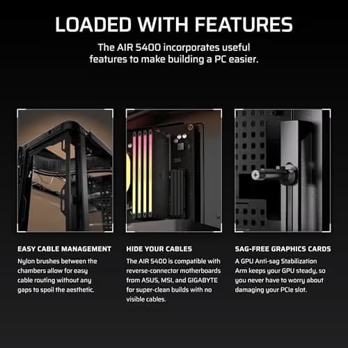 Corsair AIR 5400 LX-R RGB iCUE LINK Black image