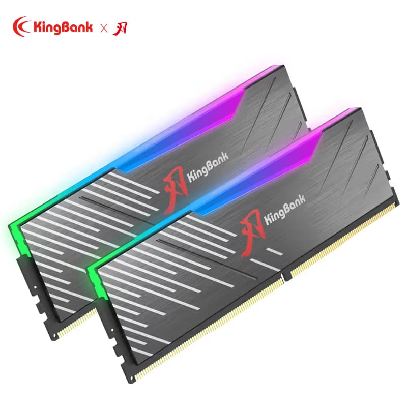 KINGBANK DDR5 Dark Soarblade RGB UDIMM 6000MHz- 32GB(16x2) CL30 Black/Grey image