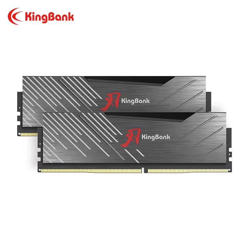 KINGBANK DDR5 Soarblade Heatsink UDIMM 6400MHz - (16Gx2) Black/Grey main image