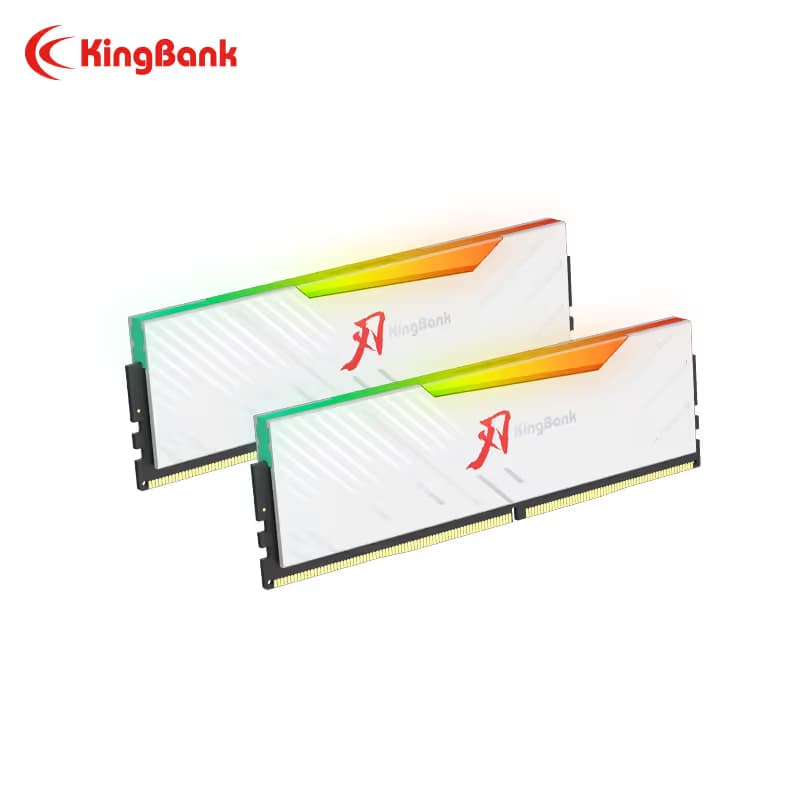 KINGBANK DDR5 Soarblade RGB UDIMM 6400MHz-16GX2 White  main image