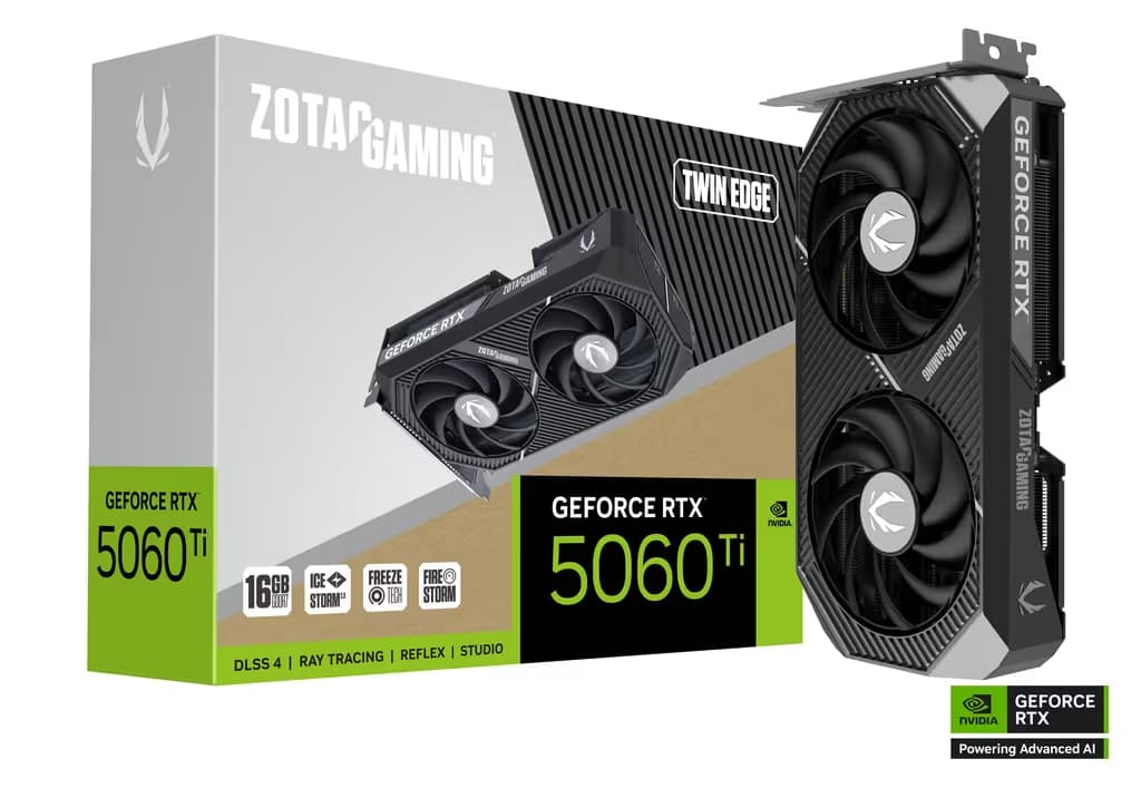 ZOTAC GAMING GeForce RTX 5060 Ti 16GB Twin Edge main image