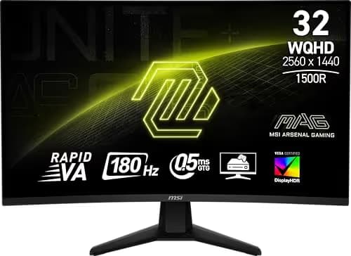 MSI MAG 32CQ6F 31.5" WQHD Rapid VA 180Hz main image