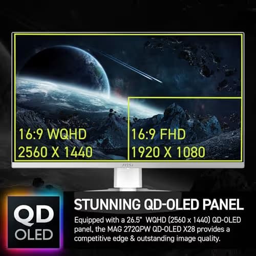 MSI MAG 272QPW QD-OLED X28 26.5" WQHD 280Hz image