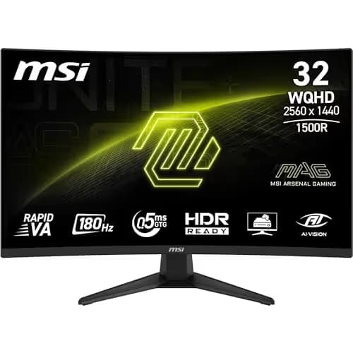 MSI MAG 321CQF E18 31.5" Rapid VA WQHD 180Hz main image