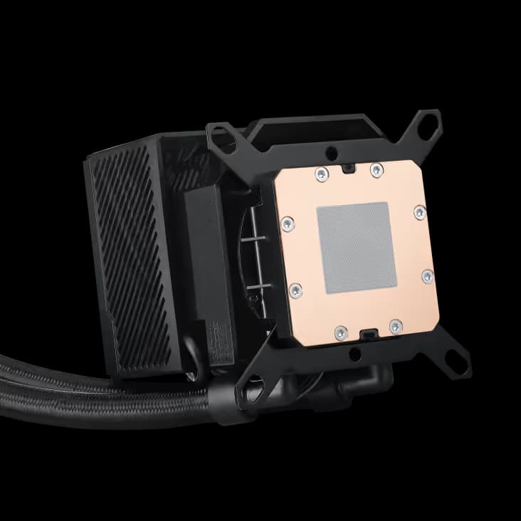 ASUS ROG Ryujin III 360 All-in-one Liquid CPU Cooler with 360mm Radiator. Asetek 8th gen Pump, 3X Noctua industrial PPC 120mm Fans, 3.5” Color LCD image