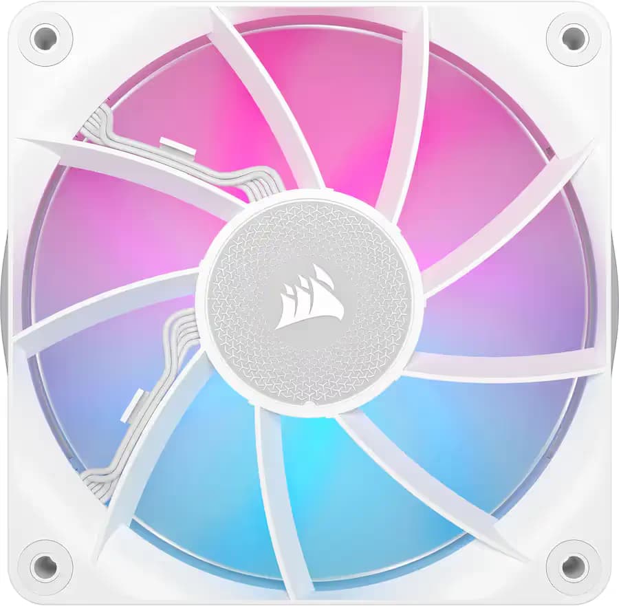 iCUE LINK RX120 RGB 120mm PWM Single Fan White image