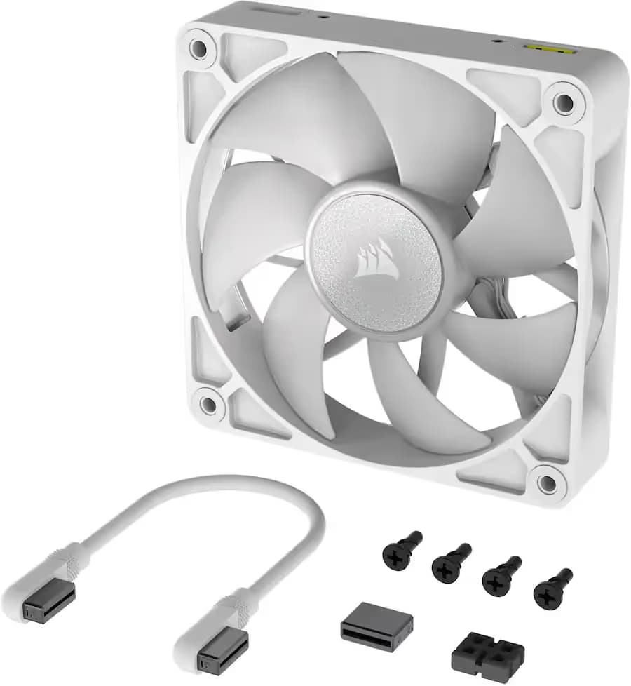 iCUE LINK RX120 RGB 120mm PWM Single Fan White image