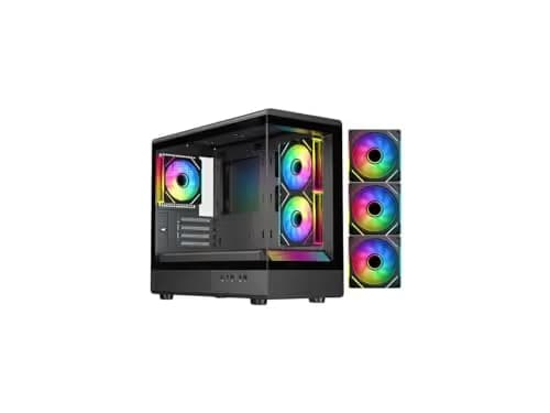 DIYPC ARGB-M1-BK Black Case mATX image