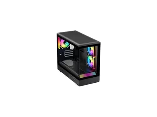 DIYPC ARGB-M1-BK Black Case mATX image