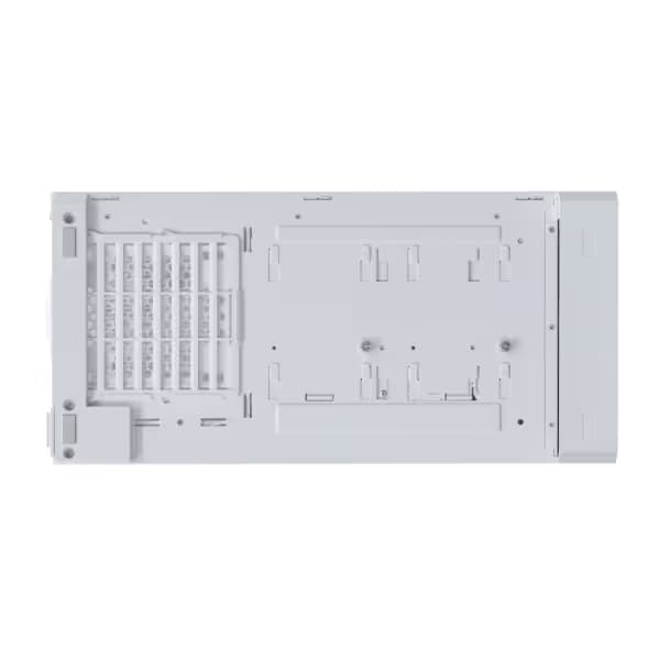 Lian Li LANCOOL 217 INF Infinity Mirror Computer Case, Mid-Tower ATX PC Case w/ 3 Pre-Installed Fans, 2x170mm ARGB Fans, 1x140mm, Front Mirror Glass Panel, Optimized Airflow - White (LANCOOL 217INFW) Vertical GPU image