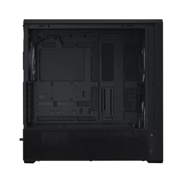 Lian Li LANCOOL 217 INF Infinity Mirror Computer Case, Mid-Tower ATX PC Case w/ 3 Pre-Installed Fans, 2x170mm ARGB Fans, 1x140mm, Front Mirror Glass Panel, Optimized Airflow - Black (LANCOOL 217INFX) Vertical GPU image