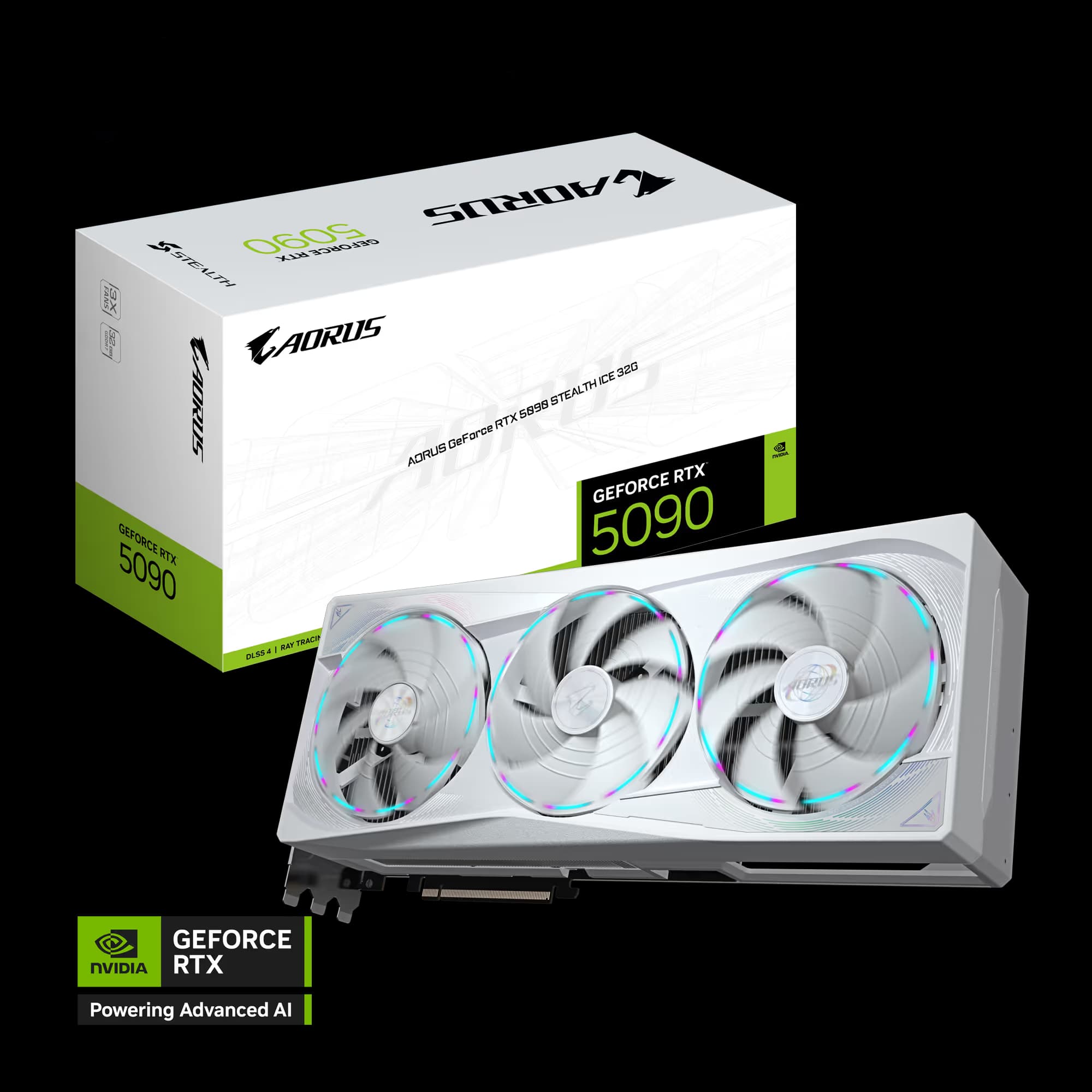 Gigabyte AORUS GeForce RTX 5090 STEALTH ICE 32GB image