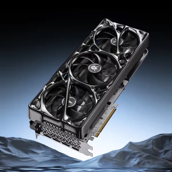 Yeston x GravaStar AMD RADEON RX 9070 XT 16G GDDR6 Mercury Nova OC image