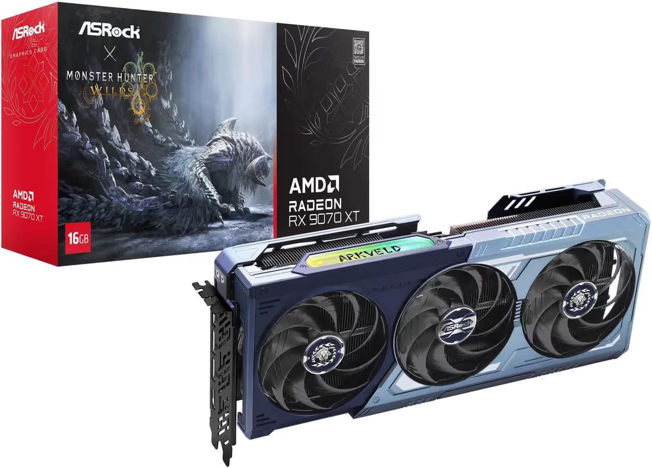 AsRock Radeon RX 9070 XT Monster Hunter Wilds Edition 16GB image