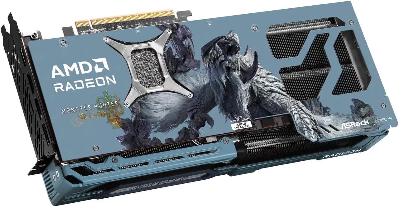 AsRock Radeon RX 9070 XT Monster Hunter Wilds Edition 16GB image