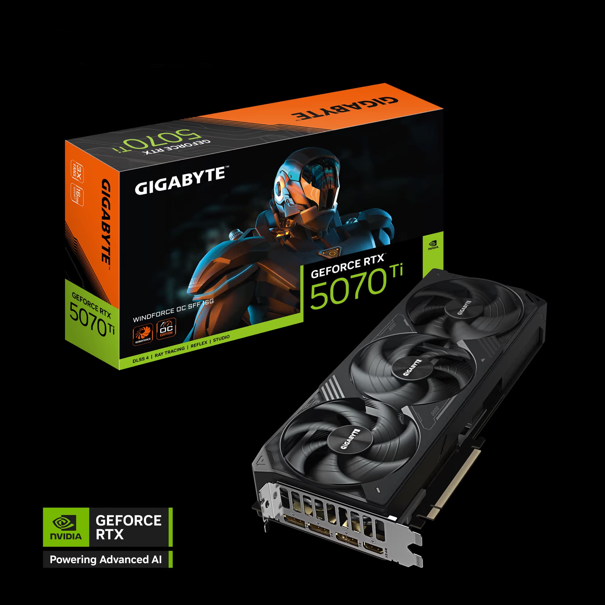 GIGABYTE GeForce RTX 5070 Ti WINDFORCE OC V2 16G image