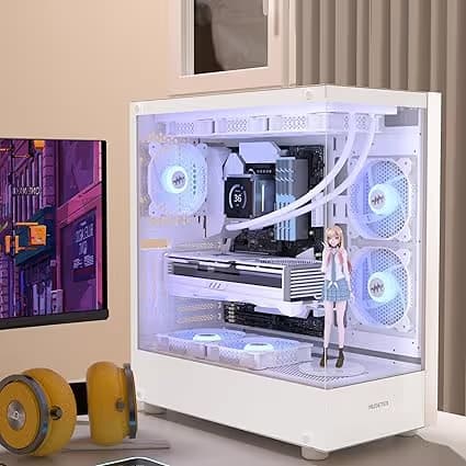 MUSETEX K2 White CASE ATX 3 Non-LED Fans Pre-Installed image