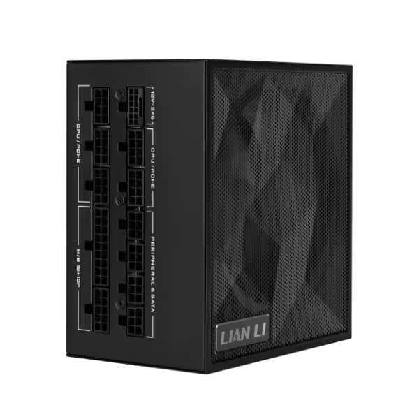 Lian Li SX Platinum 850W SXP Compact ATX Form Factor Power Supply w/ 12V-2x6 Cable - ATX 3.1 & PCIE 5.1 Compliant - 140mm Fan - Full Modular - 10 Year Warranty - Black (SX0850P.B image