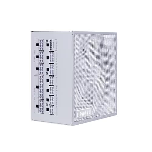 Lian Li SX Platinum 1200W SXP Compact ATX Form Factor Power Supply w/ 12V-2x6 Cable - ATX 3.1 & PCIE 5.1 Compliant - 140mm Fan - Full Modular - 10 Year Warranty - White (SX1200P.W) image
