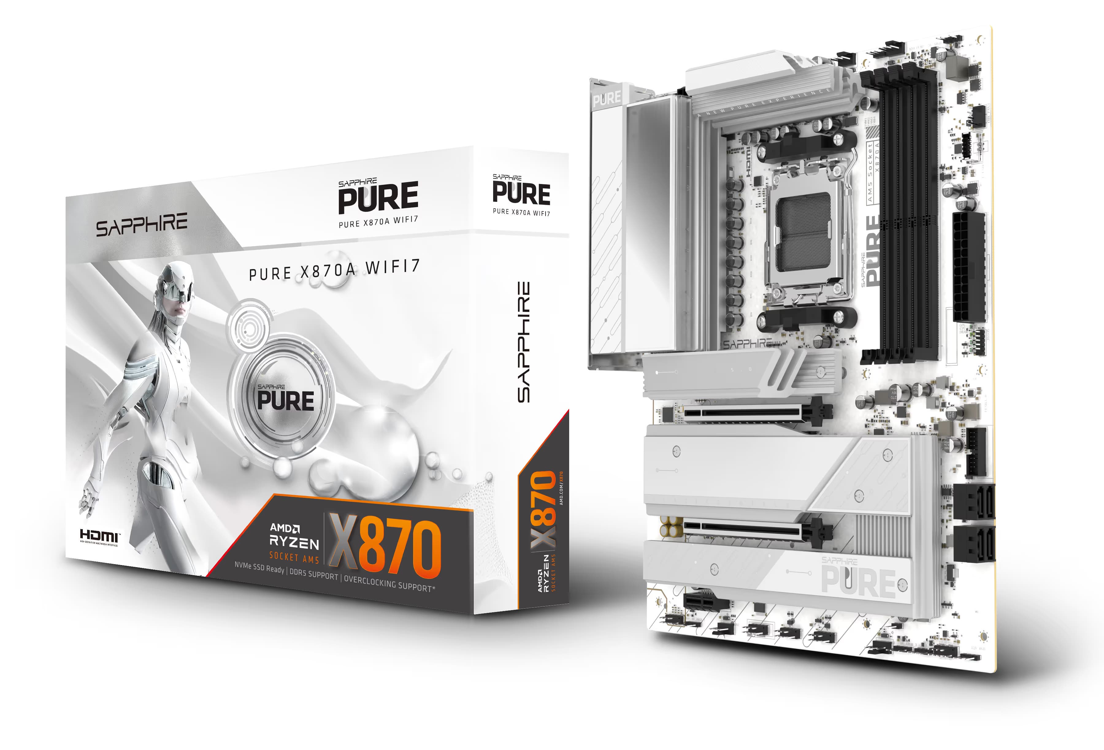 SAPPHIRE PURE X870A WIFI 7 image