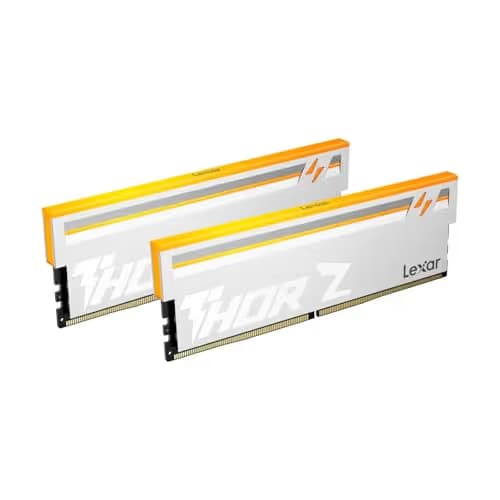 Lexar Thor Z Series RGB DDR5 RAM 32GB Kit (2x16GB) 6000 MHz White image