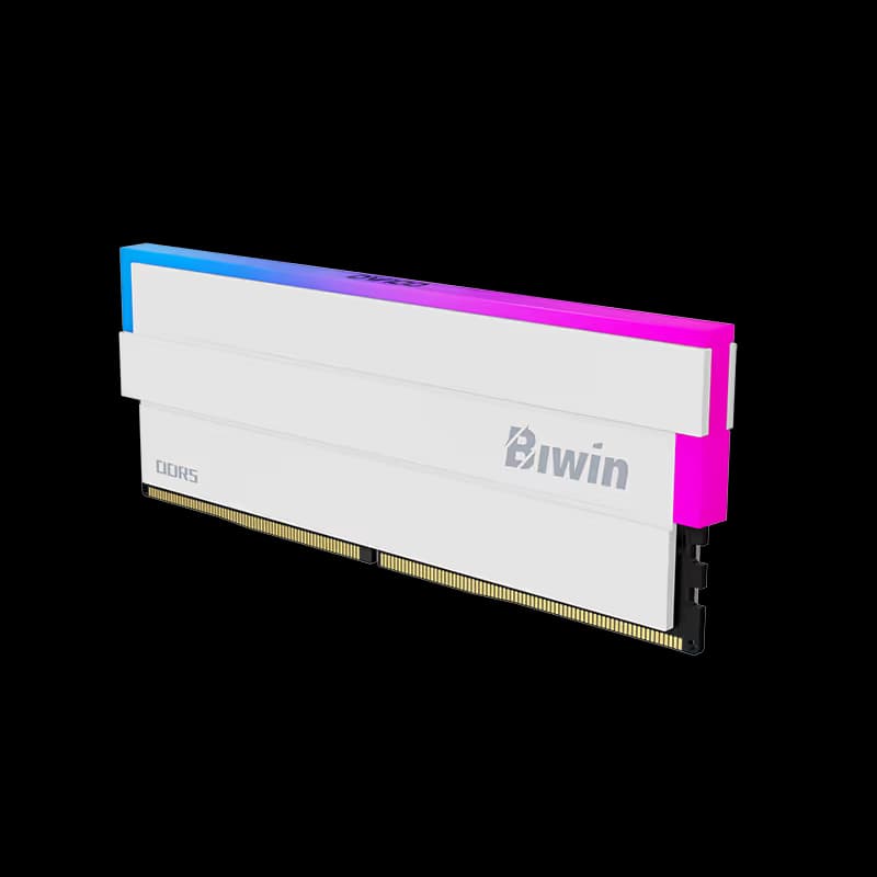 Biwin White Opal DW100 DDR5-6000 32 GB CL28 RGB RAM  image