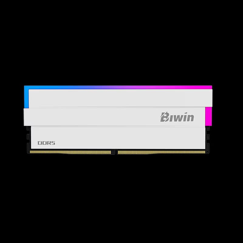 Biwin White Opal DW100 DDR5-6000 32 GB CL28 RGB RAM  image