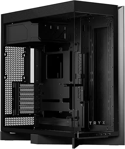 TRYX Luca L70 ATX PC Case Panoramic Glass with Front Panel ATX Case Bottom Mount PSU Black main image
