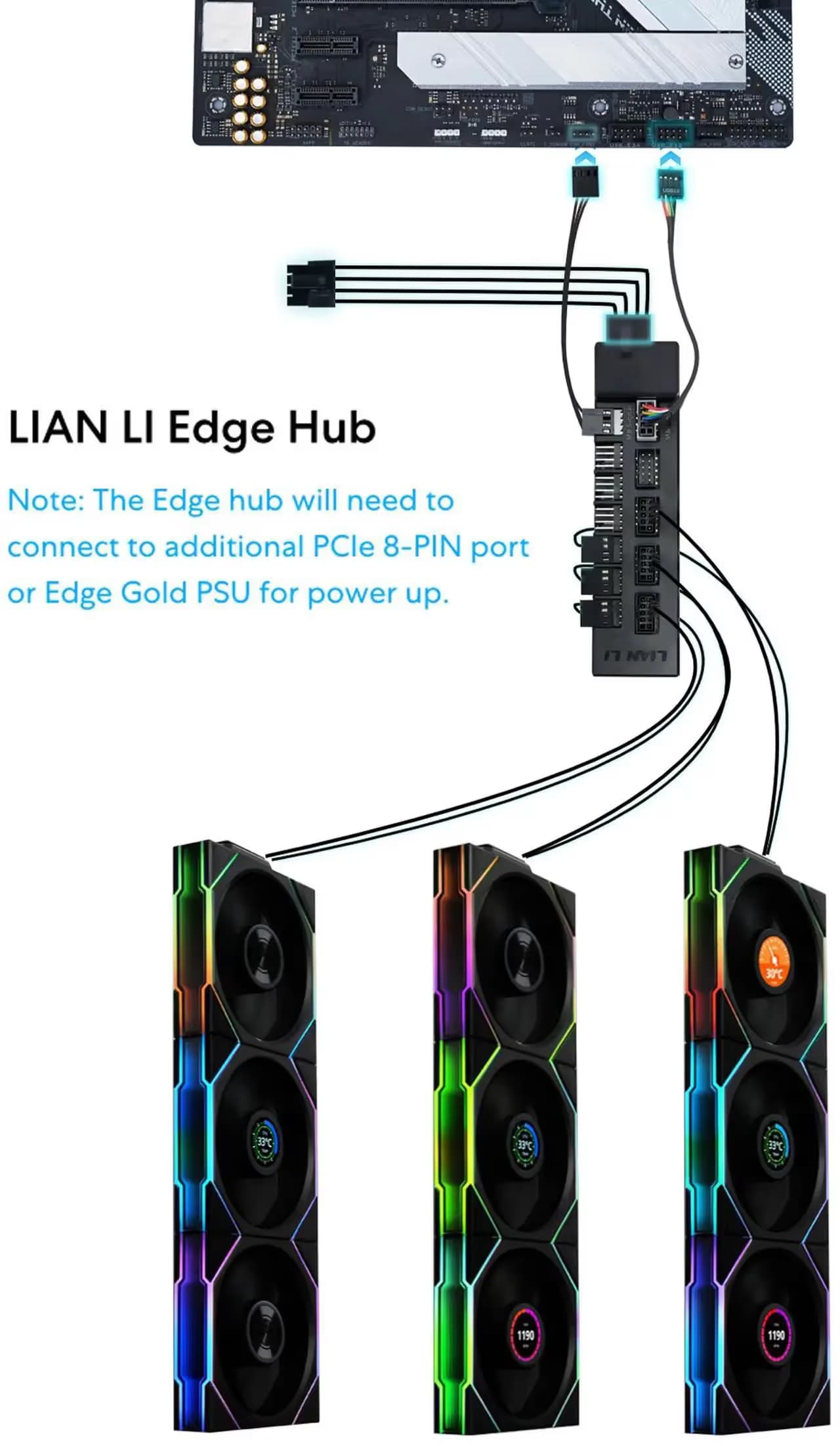 Lian Li UNI Fan TL Wireless 140mm Black RGB image