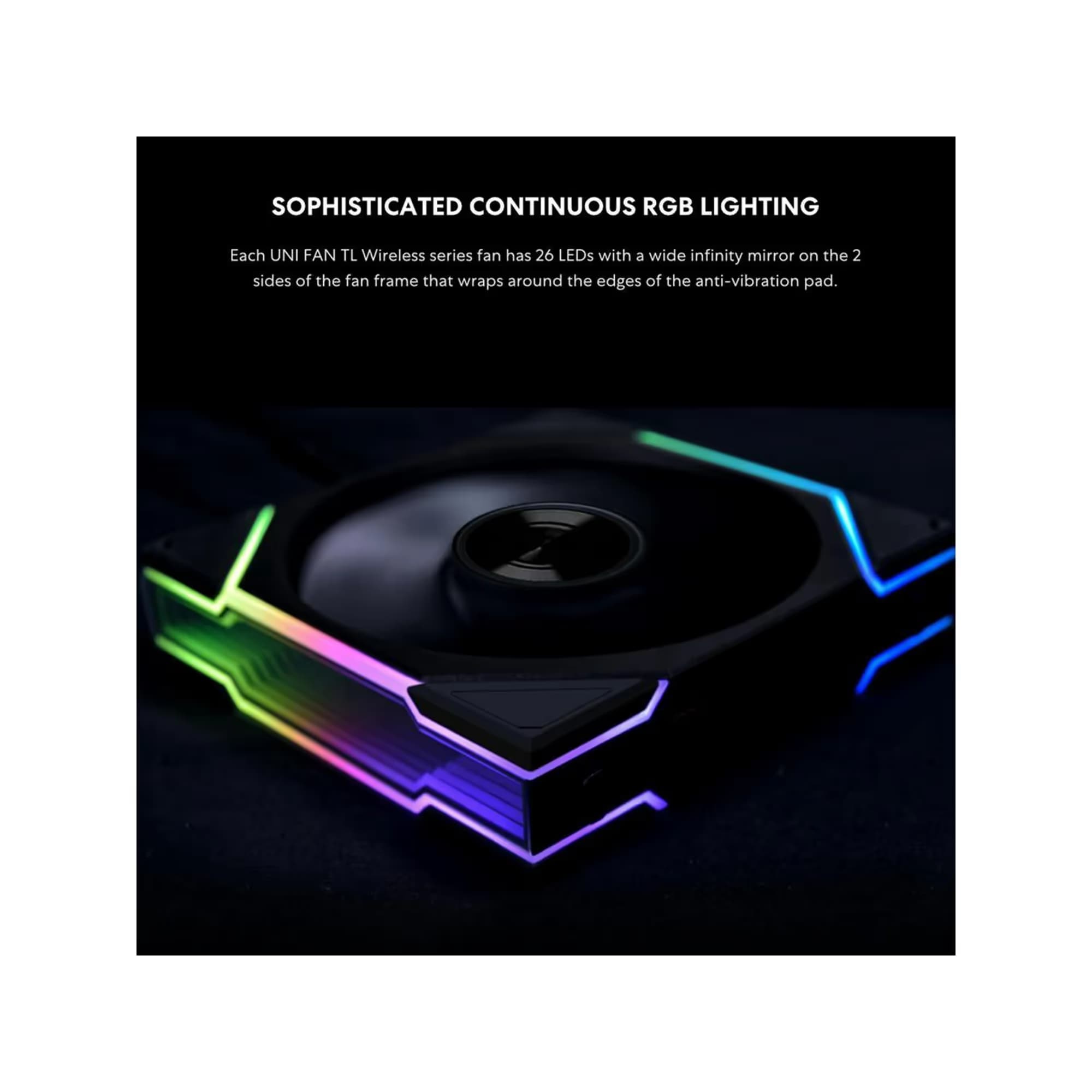 Lian Li UNI Fan TL Wireless Reverse 140mm Black RGB image