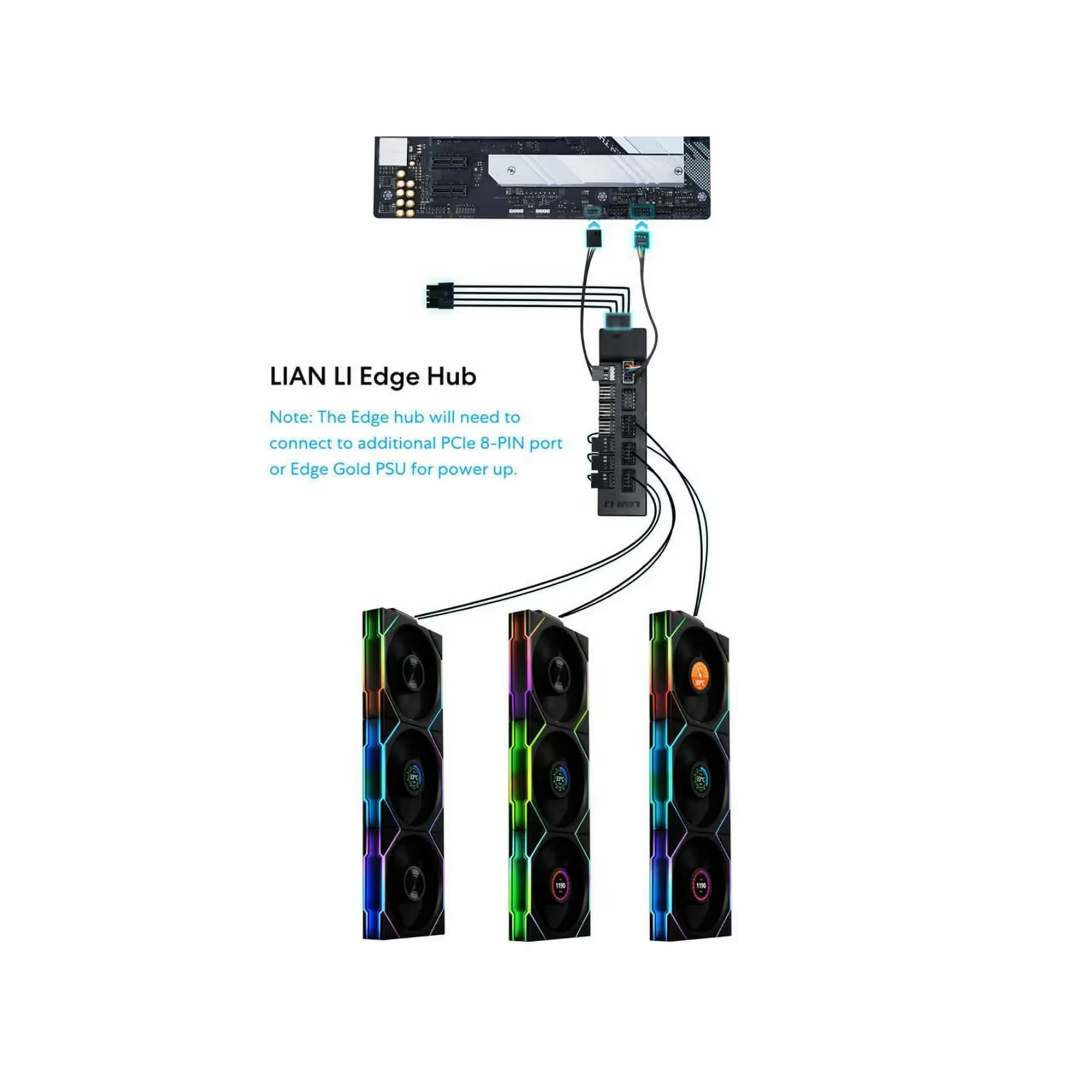 Lian Li UNI Fan TL Wireless Reverse 140mm Black RGB image