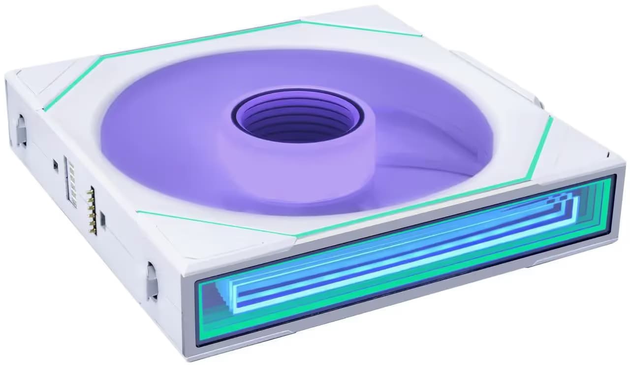 Lian Li UNI FAN SL-INF 140mm White ARGB PWM Wireless Reverse image