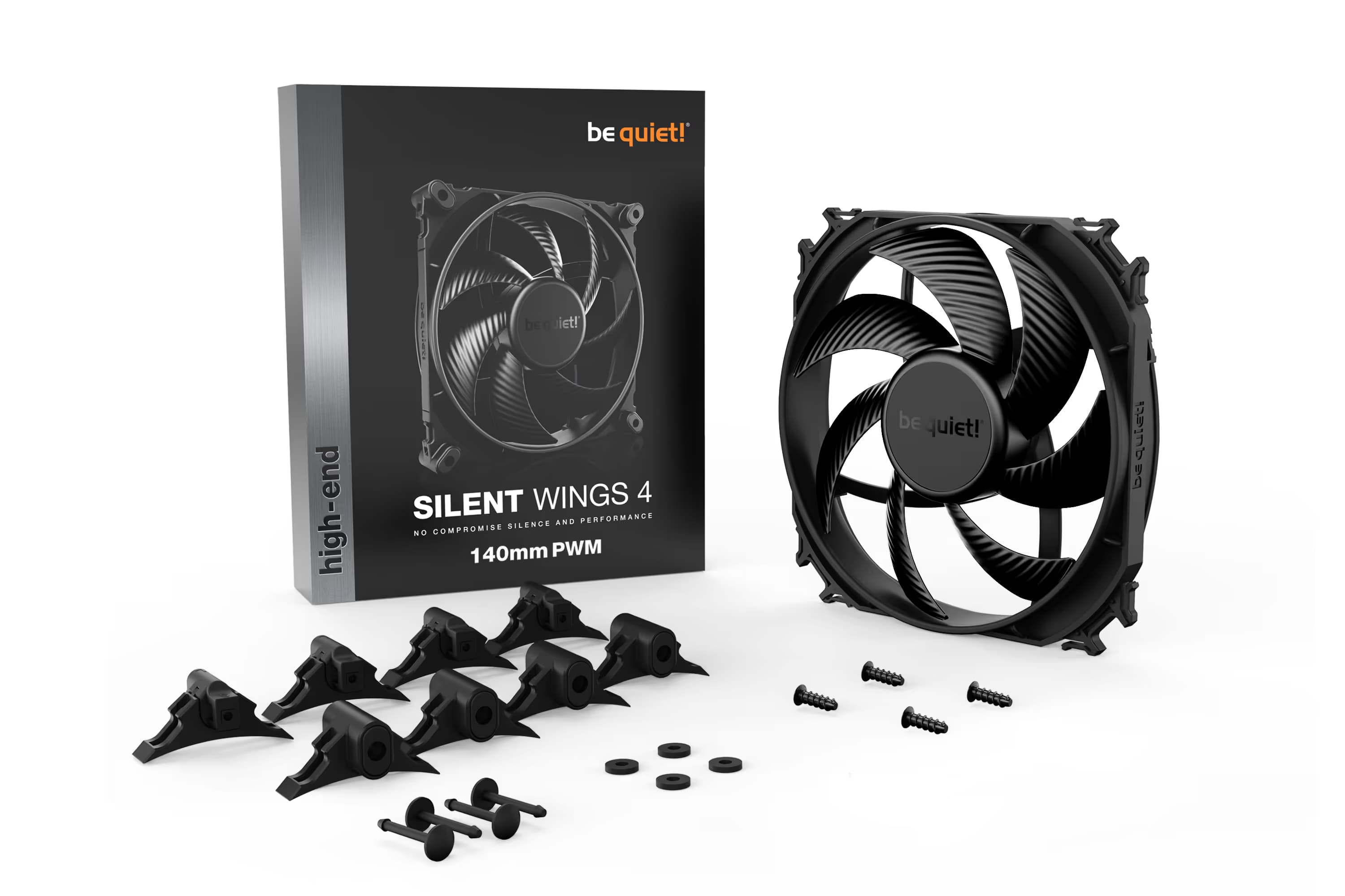 be quiet! SILENT WINGS 4 140mm  Black Case Fan image