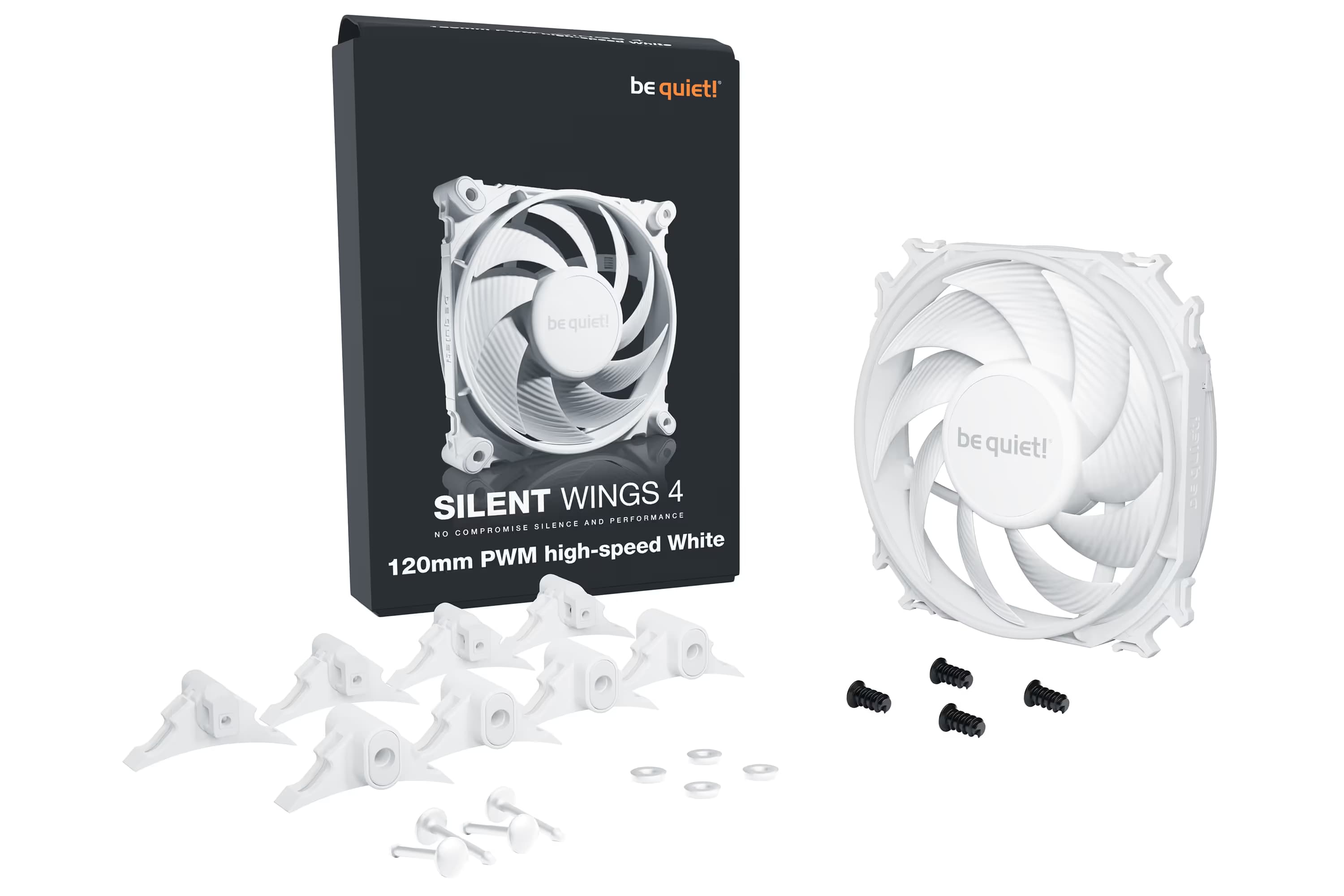 be quiet! SILENT WINGS 4 120mm  High Speed PWM CaseFan White image