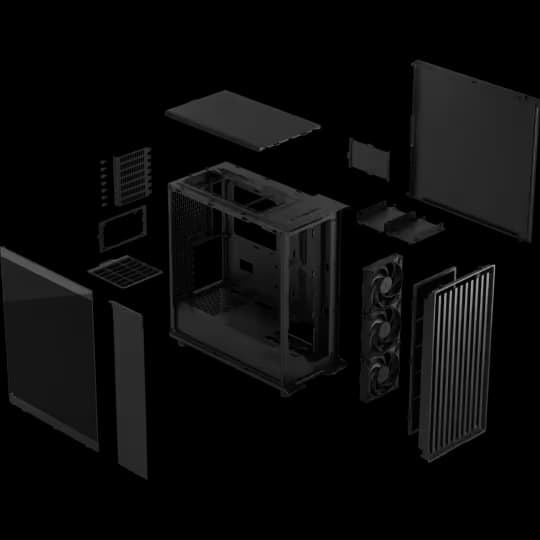  Fractal Design North Momentum Edition ATX Mid Tower Black Tempered Glass Side Panel image