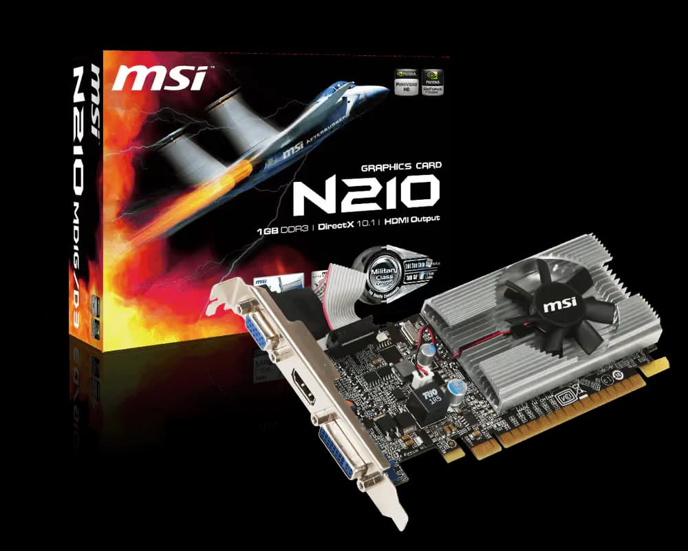 MSI GeForce 210 N210-MD1G/D3 image